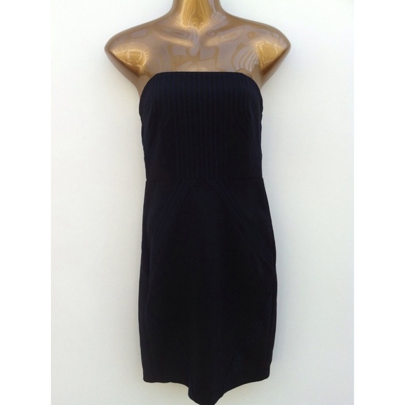 NWT Sandro RALLYE Strapless Little Black Dress LBD Size 2 MSRP $340 NEW - Picture 1 of 10